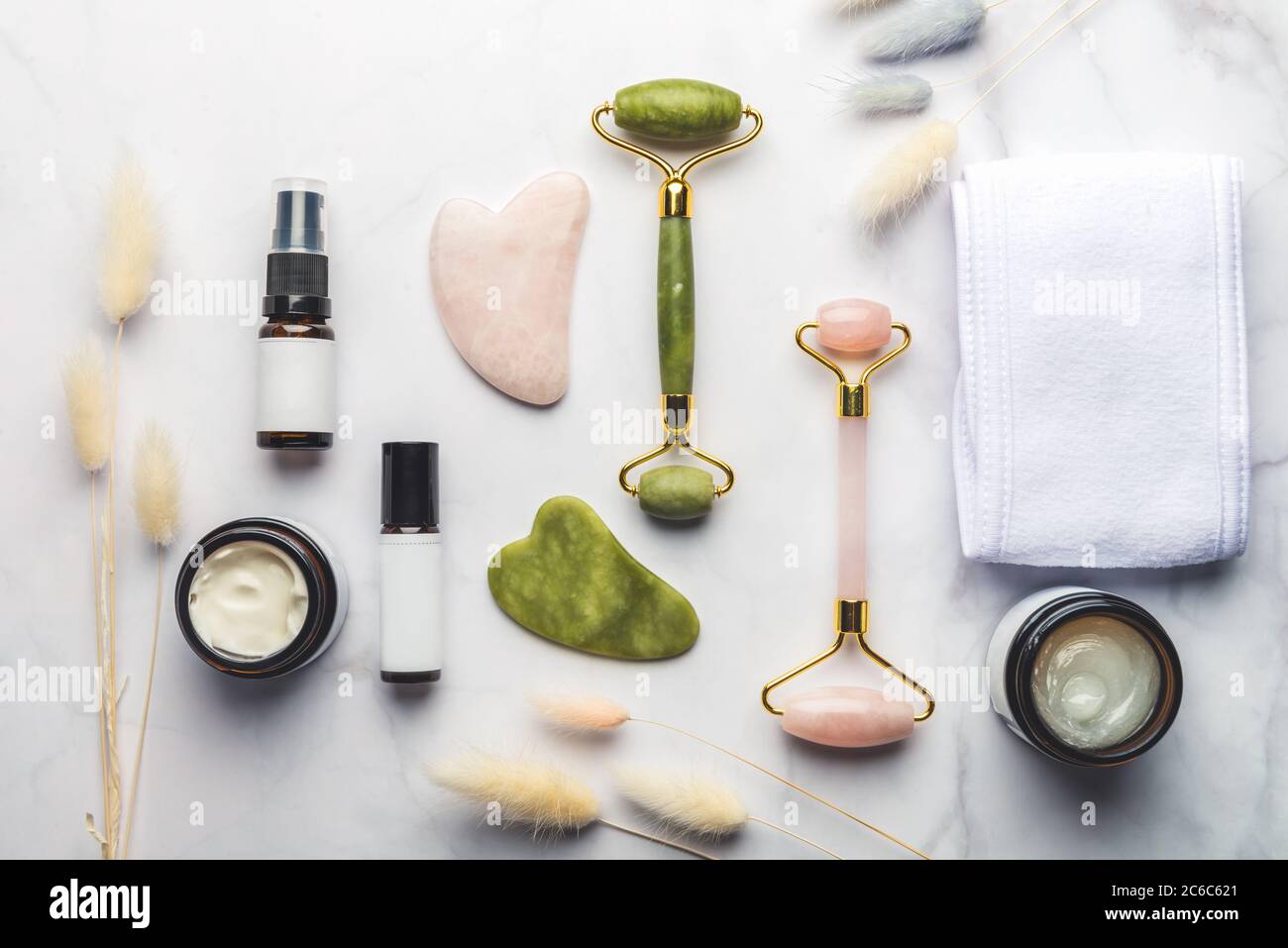 Hautpflege Anti-Aging-Behandlung Stockfoto