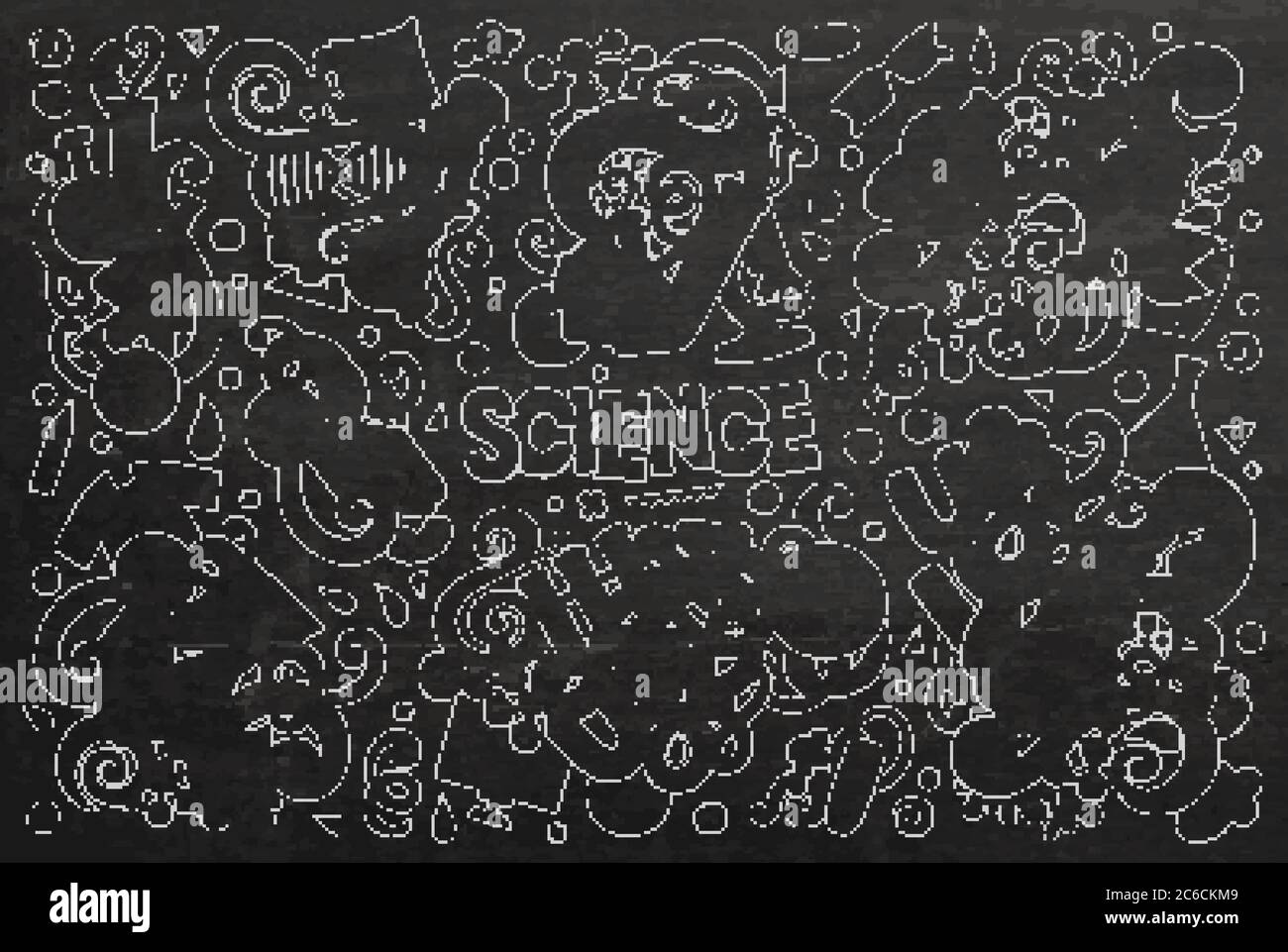 Vektor Cartoon Satz von Wissenschaft Thema doodles Design-Elemente Stock Vektor