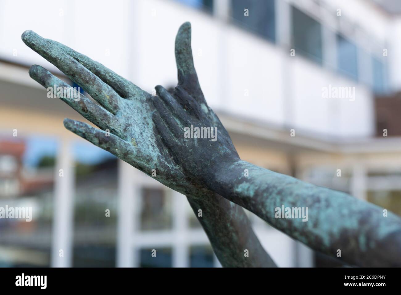 Statue, Skulptur, Cliffs Pavilion, Southend-on-Sea, Großbritannien, Juli 2020 Stockfoto