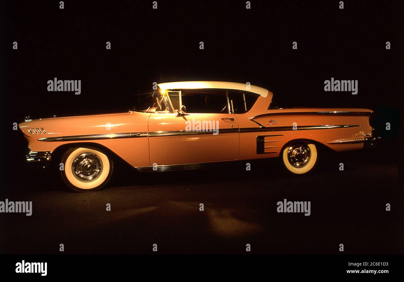 Chevrolet Impala der 1950er Jahre im Domino's Classic Car Museum in Ann Arbor Michigan 1988 ausgestellt Stockfoto