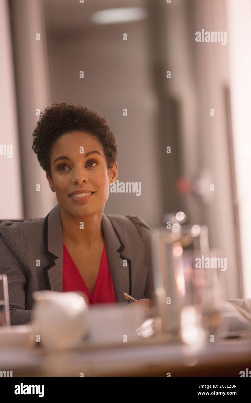 Zuversichtlich, Geschäftsfrau Stockfoto