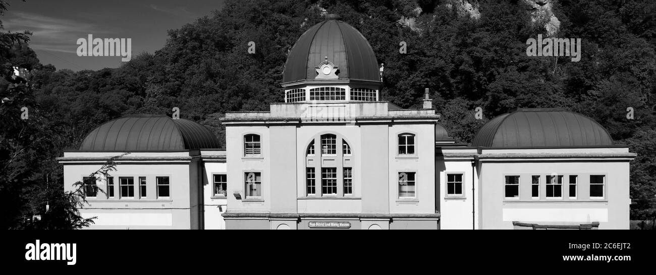 Das Blei-Bergbau-Museum, Matlock Bath Stadt, Fluss Derwent, Peak District National Park, Derbyshire Dales, England, Großbritannien Stockfoto