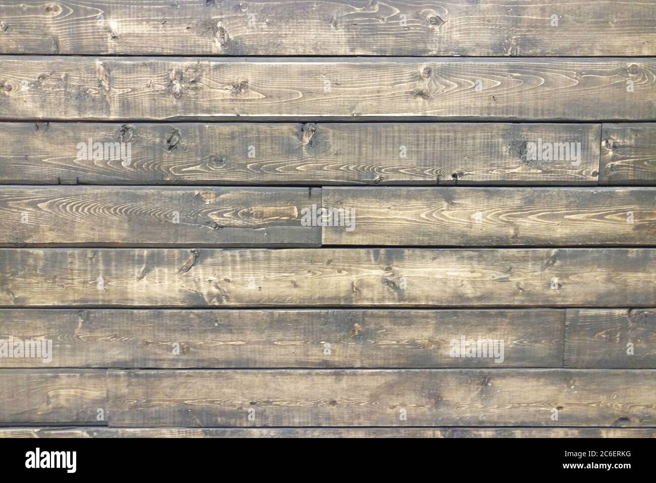 Eine alte natürliche Holztäfelwand Hintergrund Stockfoto