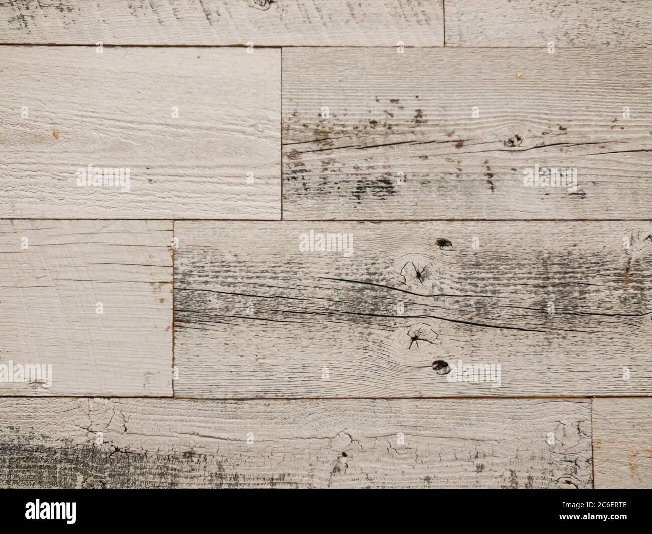 Ein alter geschliffener Naturholz-Wandtäfelhintergrund Stockfoto