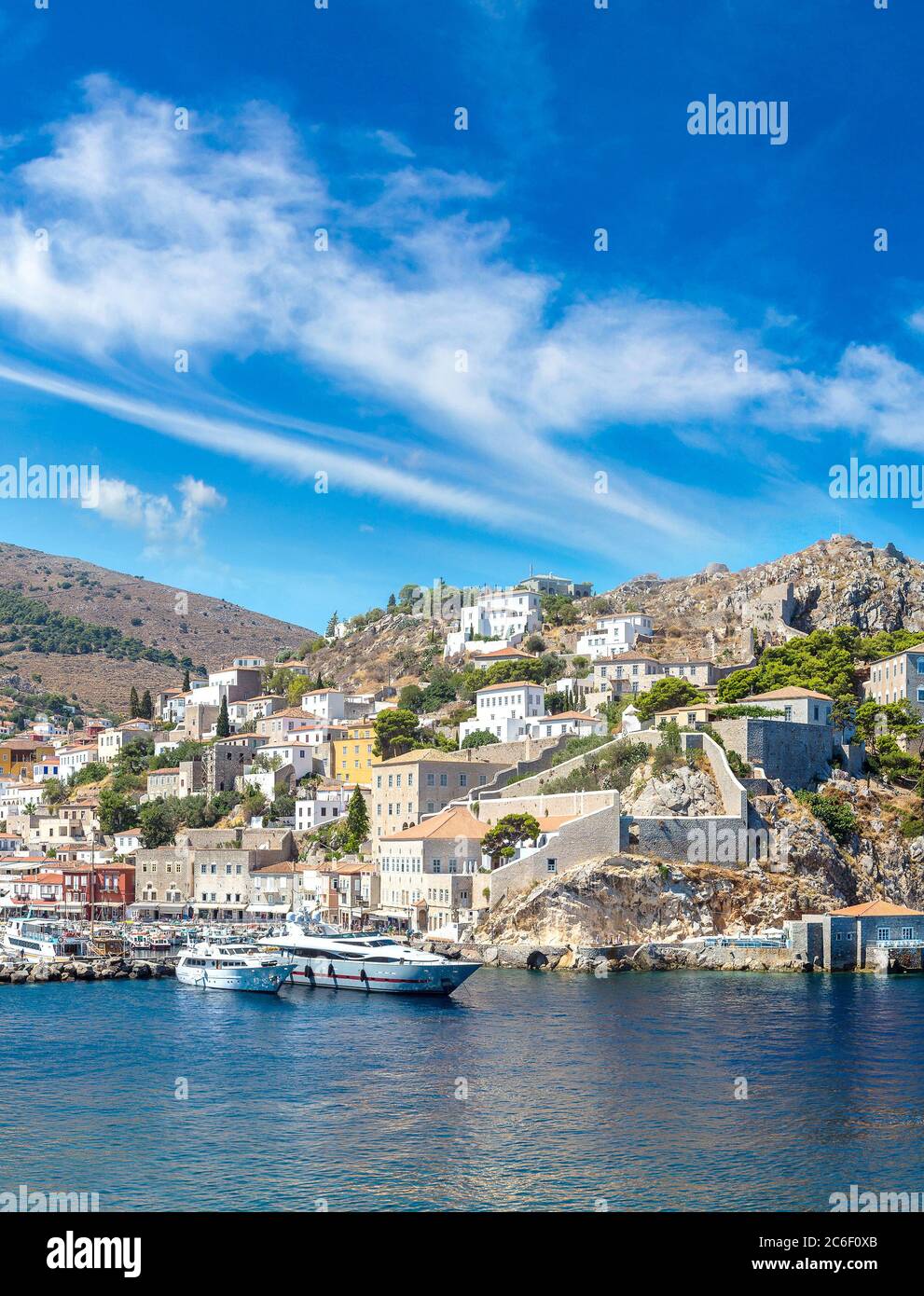 Hydra Insel in einem Sommertag in Griechenland Stockfoto