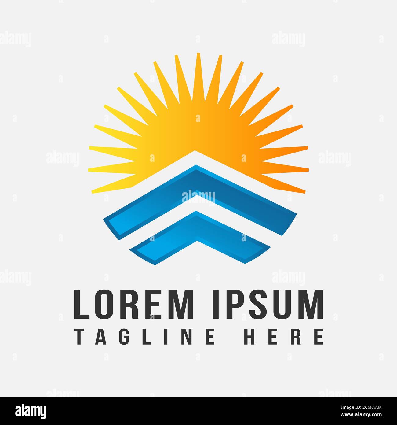 Solar Energy Icon trendige und moderne Symbol für Grafik-und Web-Design. Sunrise Icon Vektor Design Vorlage. Vektorgrafik EPS.8 EPS.10 Stock Vektor