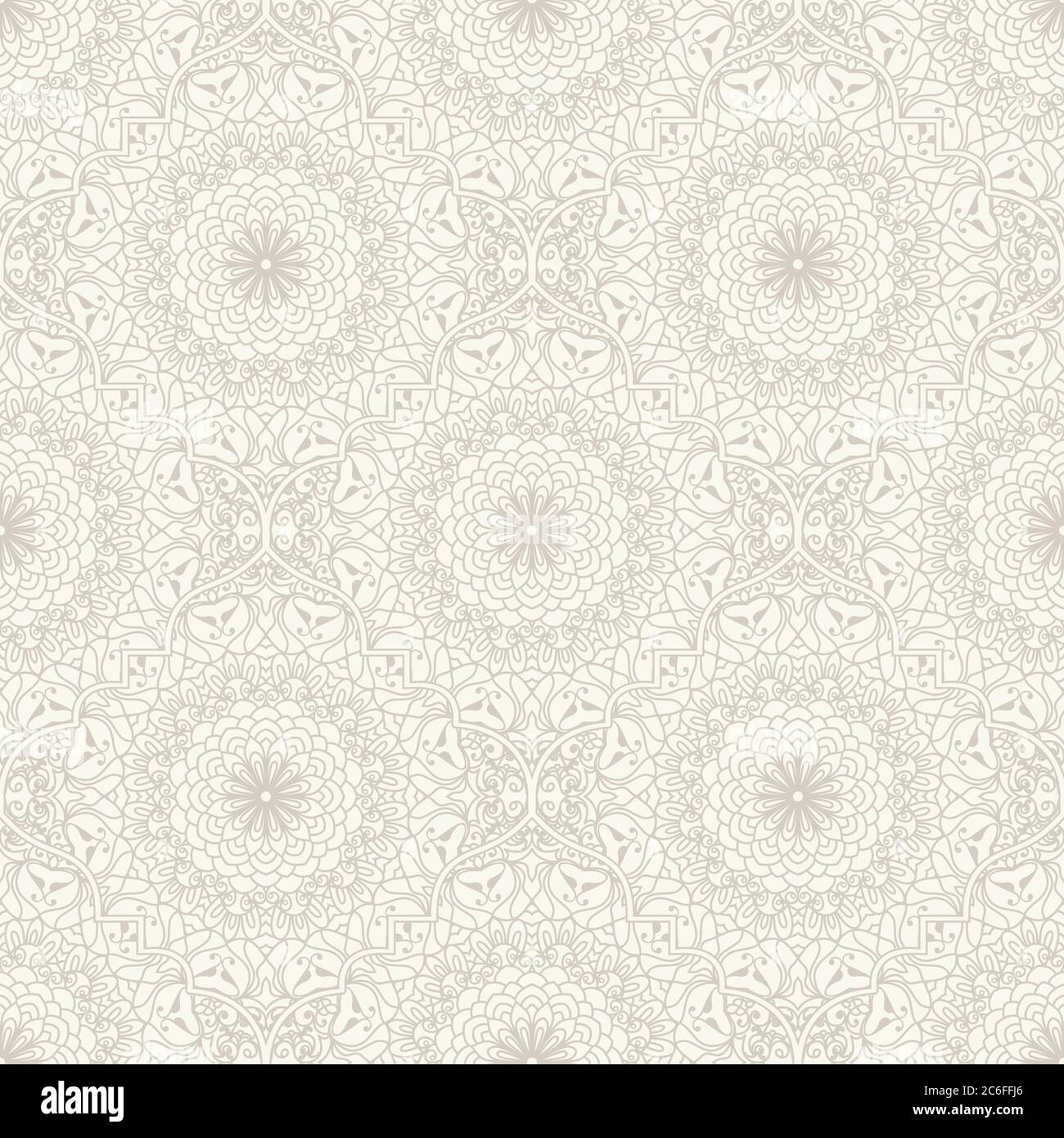 Vintage Nahtloses Damast-Muster. Kachel. Handgezeichneter Hintergrund. Tapete im türkischen Stil. Islam, Arabisch, Indisch, Ottomane Motiv. Stock Vektor
