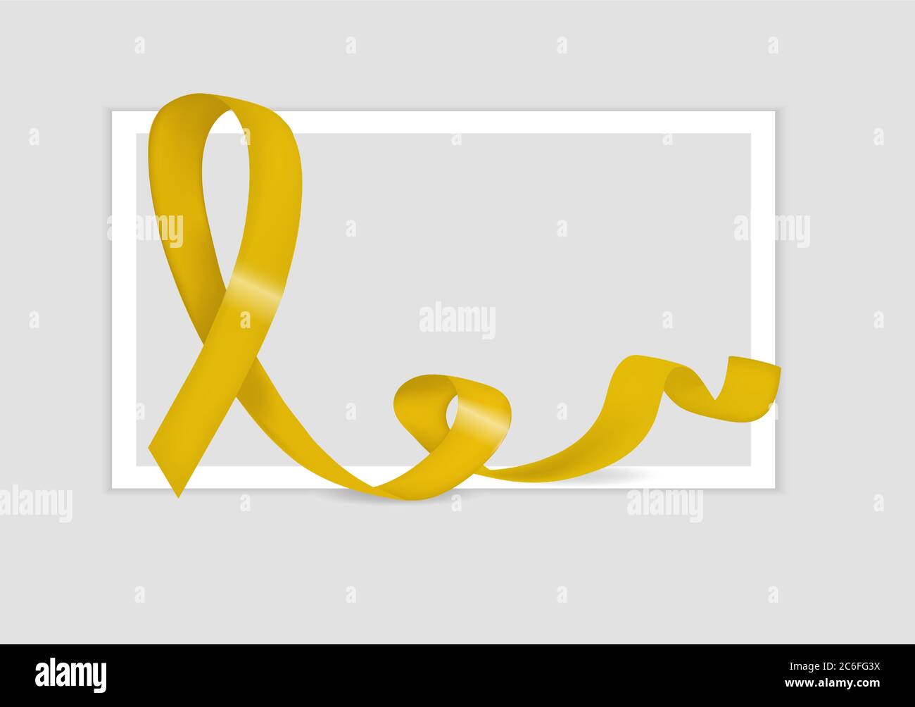 Welt-Selbstmord-Prävention-Tag mit gelbem Band Bewusstsein. Loop Emblem zur Unterstützung von militärischen Tierärzten, Konflikten, Selbstmorden. Vektor Stock Vektor