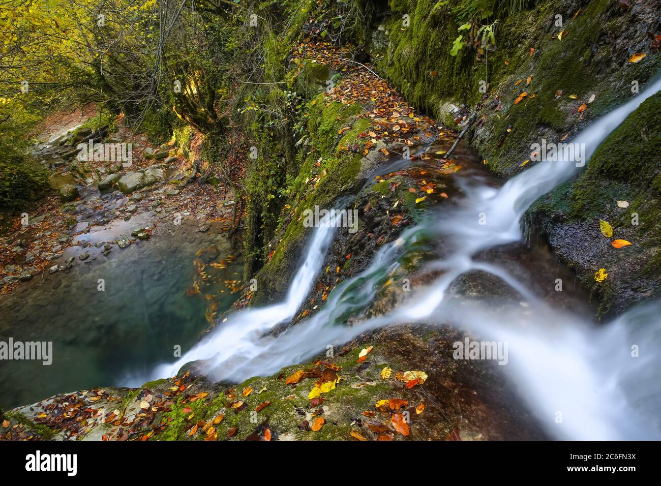 Erfelek Wasserfälle, Sinop, Türkei in der Herbstsaison Stockfoto