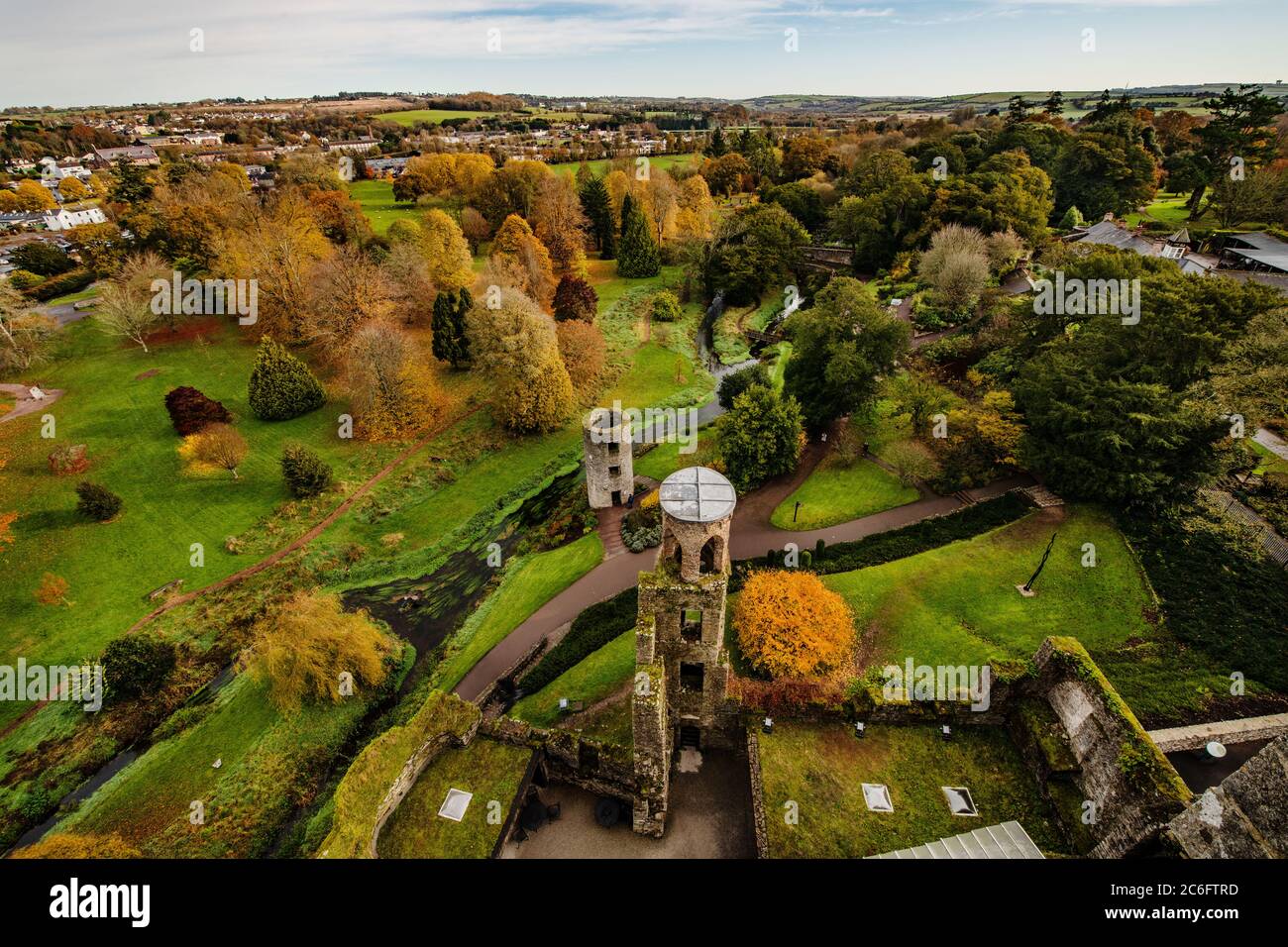 Das Blarney Schloss, erbaut 1446, im Herbst, Cork, Irland, Europa Stockfoto