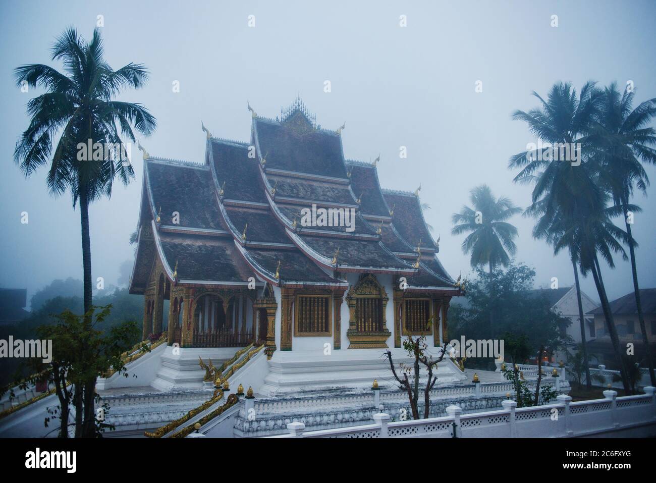 HAW Pha Bang Tempel in Luang Prabang, Loas, Südostasien Stockfoto