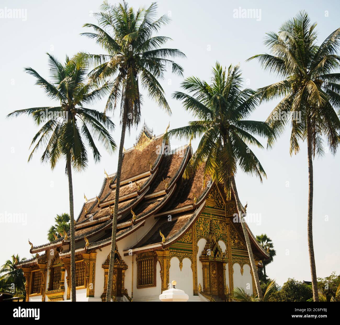 HAW Pha Bang Tempel in Luang Prabang, Loas, Südostasien Stockfoto