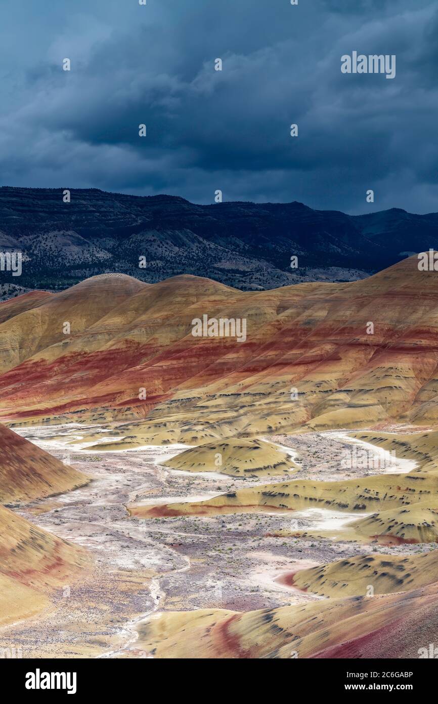 Painted Hills, Eastern Oregon Stockfoto