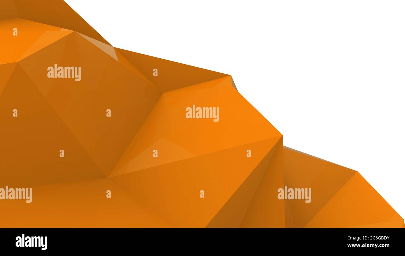 Orange Polygon Background Stockfotos Und Bilder Kaufen Alamy