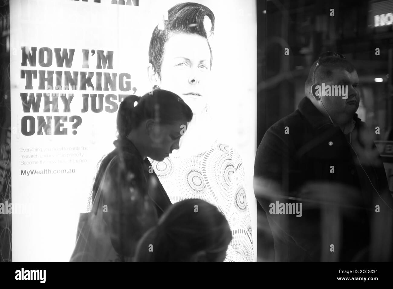 Straßenfotografie. Menschen, die am Central Station in Sydney, New South Wales, Australien pendeln. Stockfoto