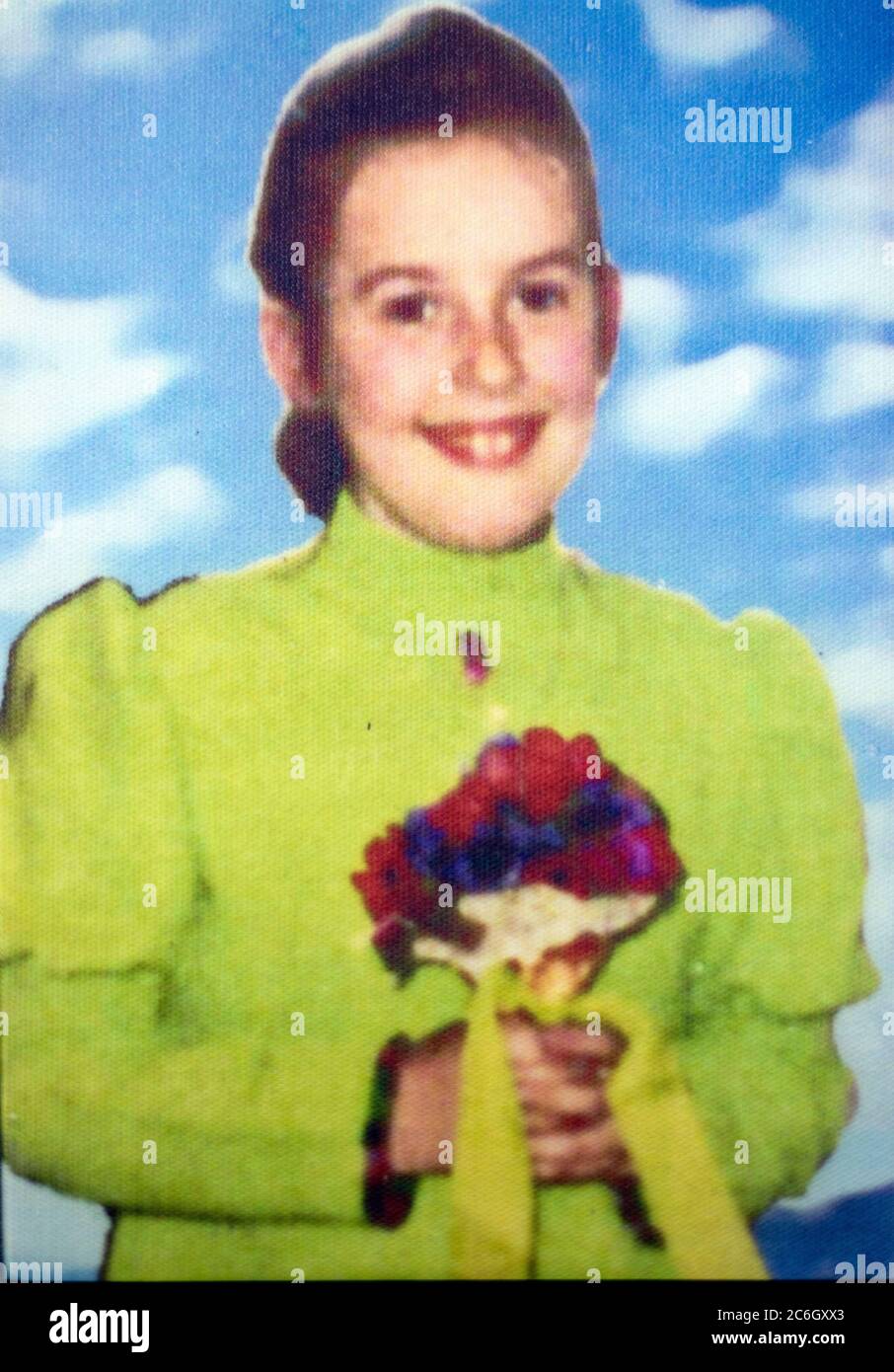 Majella O'Hare, die vor 44 Jahren von der Armee in Co Armagh erschossen wurde. Ihr Bruder Michael O'Hare hat geschworen, für Gerechtigkeit für seine Schwester zu kämpfen, die mit 12 Jahren am 14 1976. August bei einem Spaziergang zur Kirche in Whitecross, Co Armagh, in den Rücken geschossen wurde und eine unabhängige Untersuchung ihres Todes forderte. Stockfoto