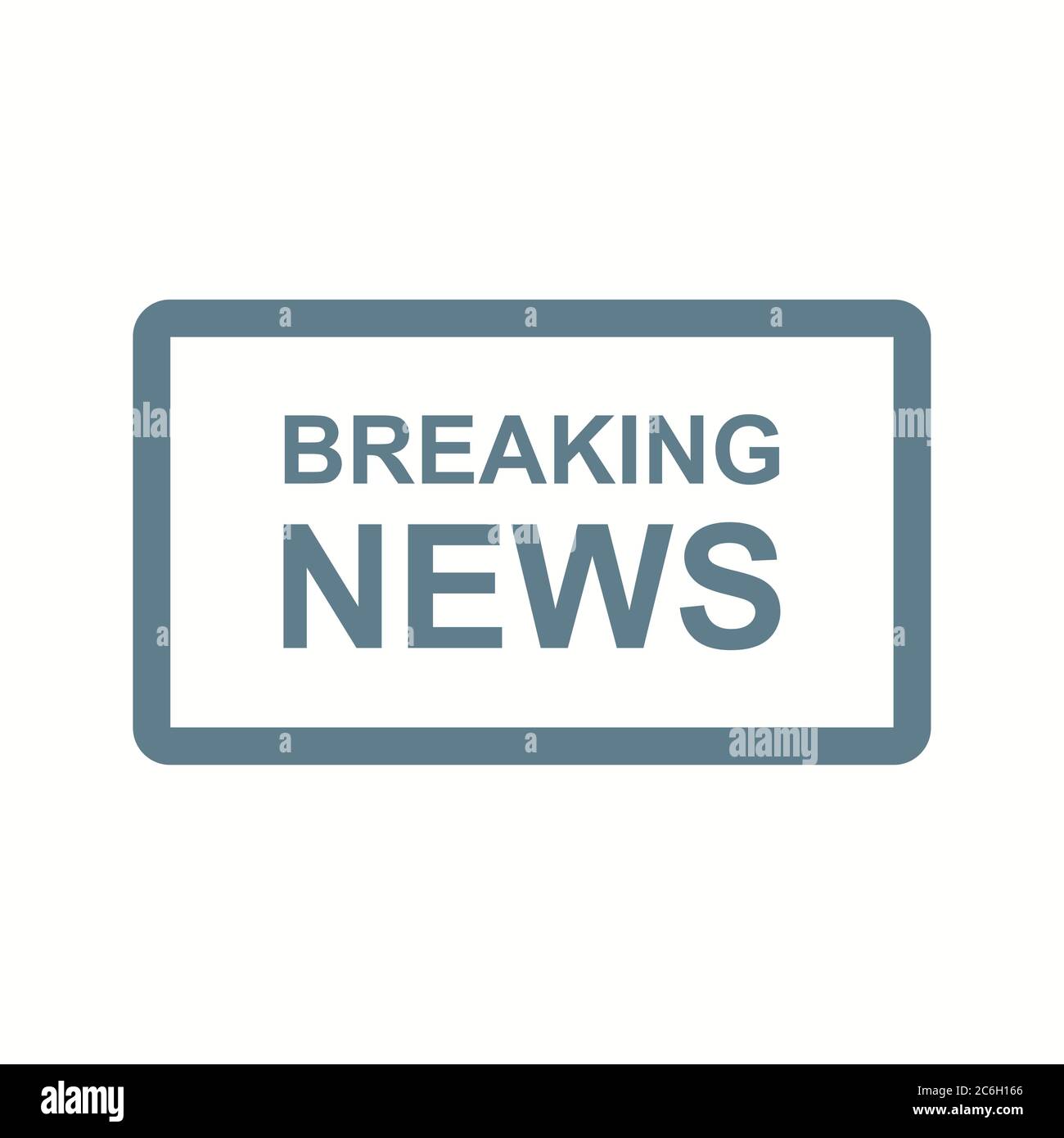 Einzigartige Breaking News Vektor Glyph Symbol Stock Vektor