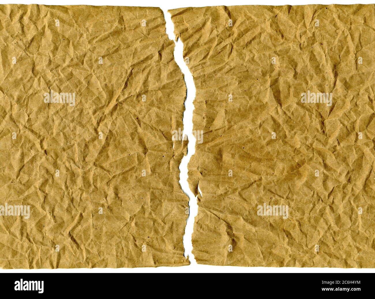 Zerrissenes Blatt Papier Stockfoto