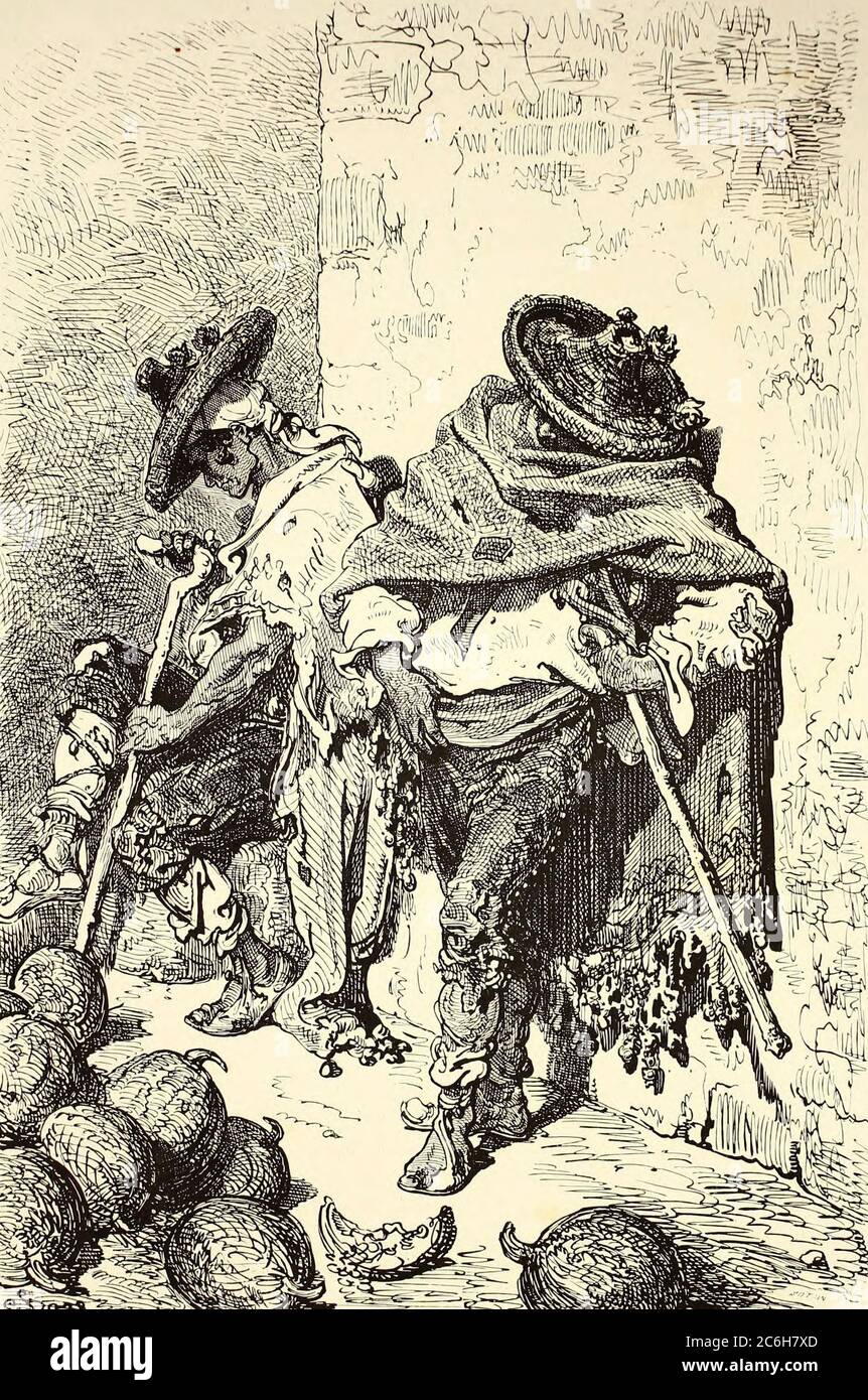 Maraîchers valenciens [valencian Market Gardeners] Seitenillustration aus dem Buch 'L'Espagne' [Spanien] von Davillier, Jean Charles, barón, 1823-1883; Doré, Gustave, 1832-1883; Veröffentlicht in Paris, Frankreich von Libreria Hachette, 1874 Stockfoto