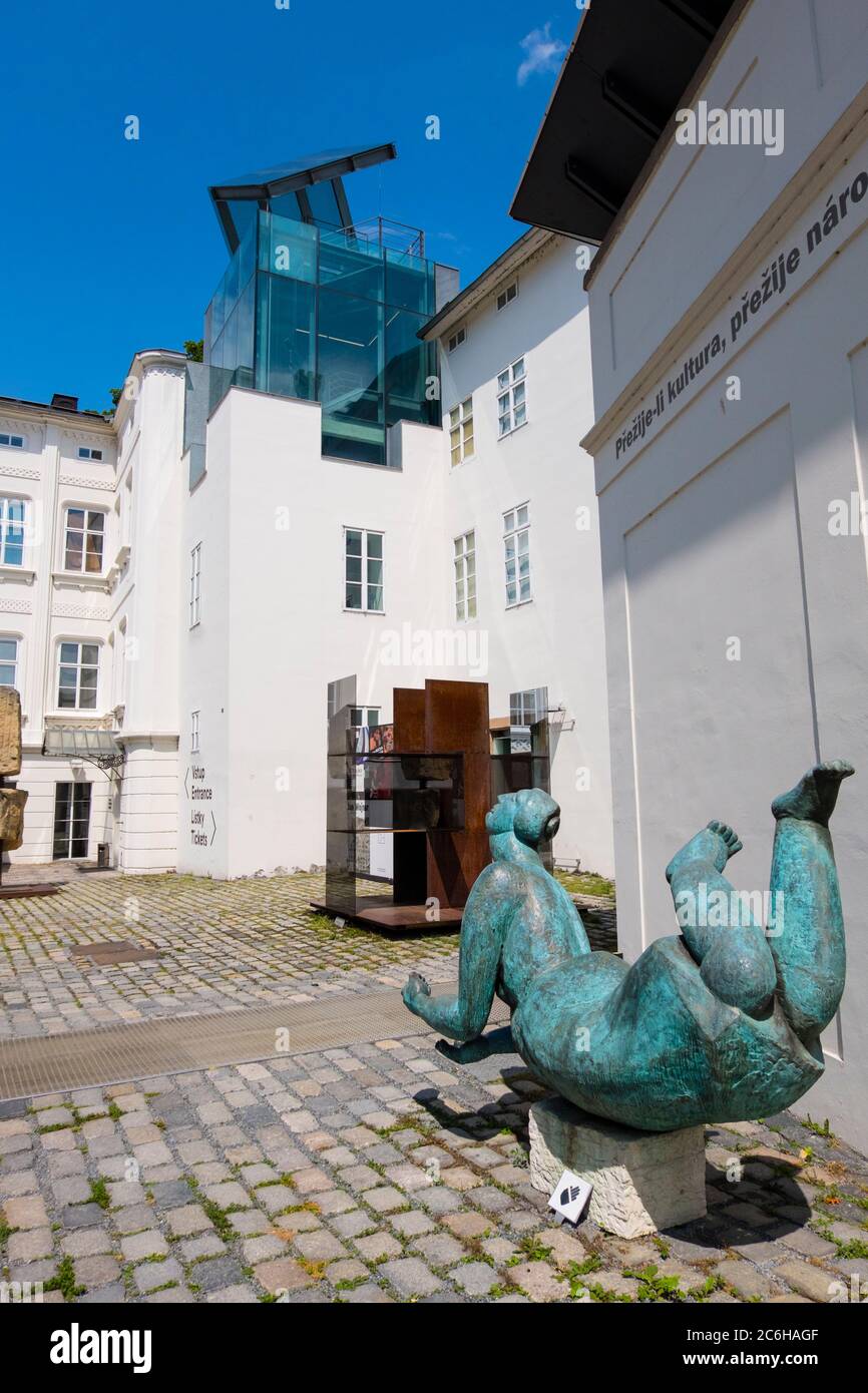 Kampa Museum, Museum für zeitgenössische Kunst, Kampa Park, Prag, Tschechische Republik Stockfoto