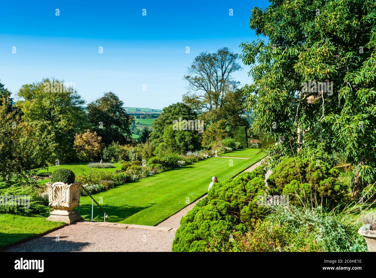 Knightshayes Haus und Gärten. Stockfoto