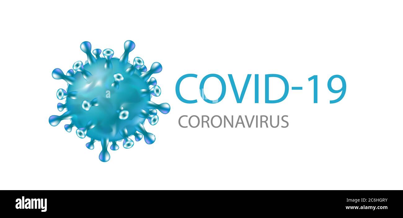 Coronavirus-Virus covid-19 Infektion medizinische Grafiken Stockfoto