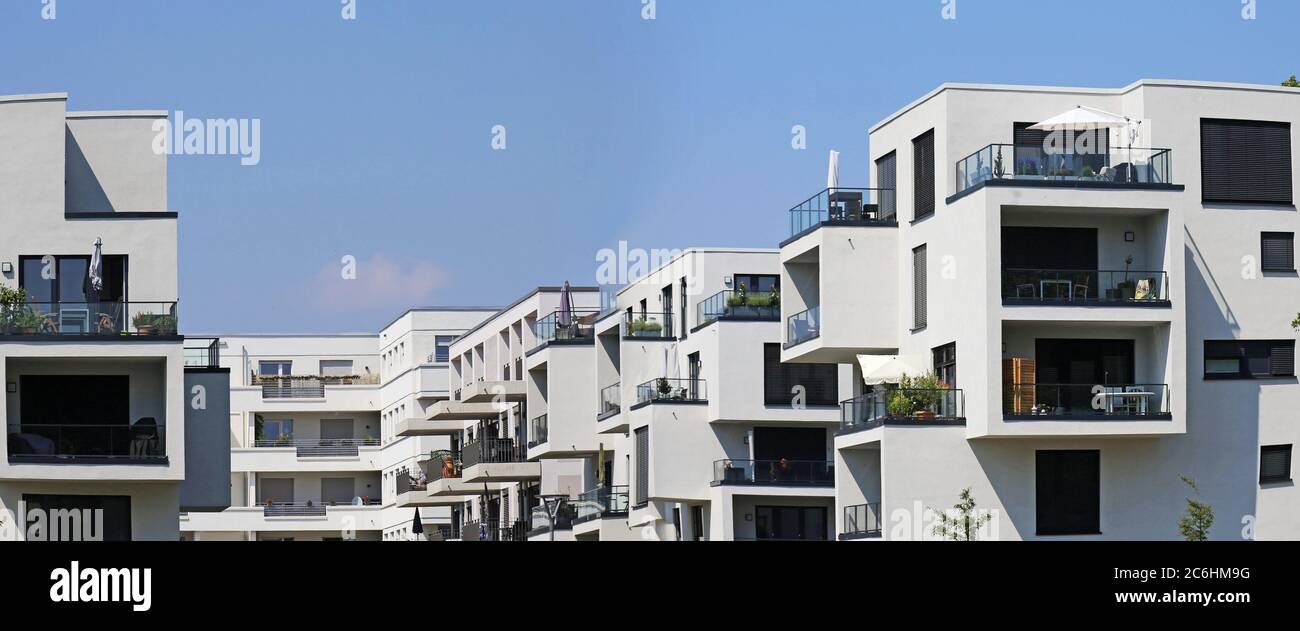 Moderne Wohnanlage im urbanen Stil Stockfoto