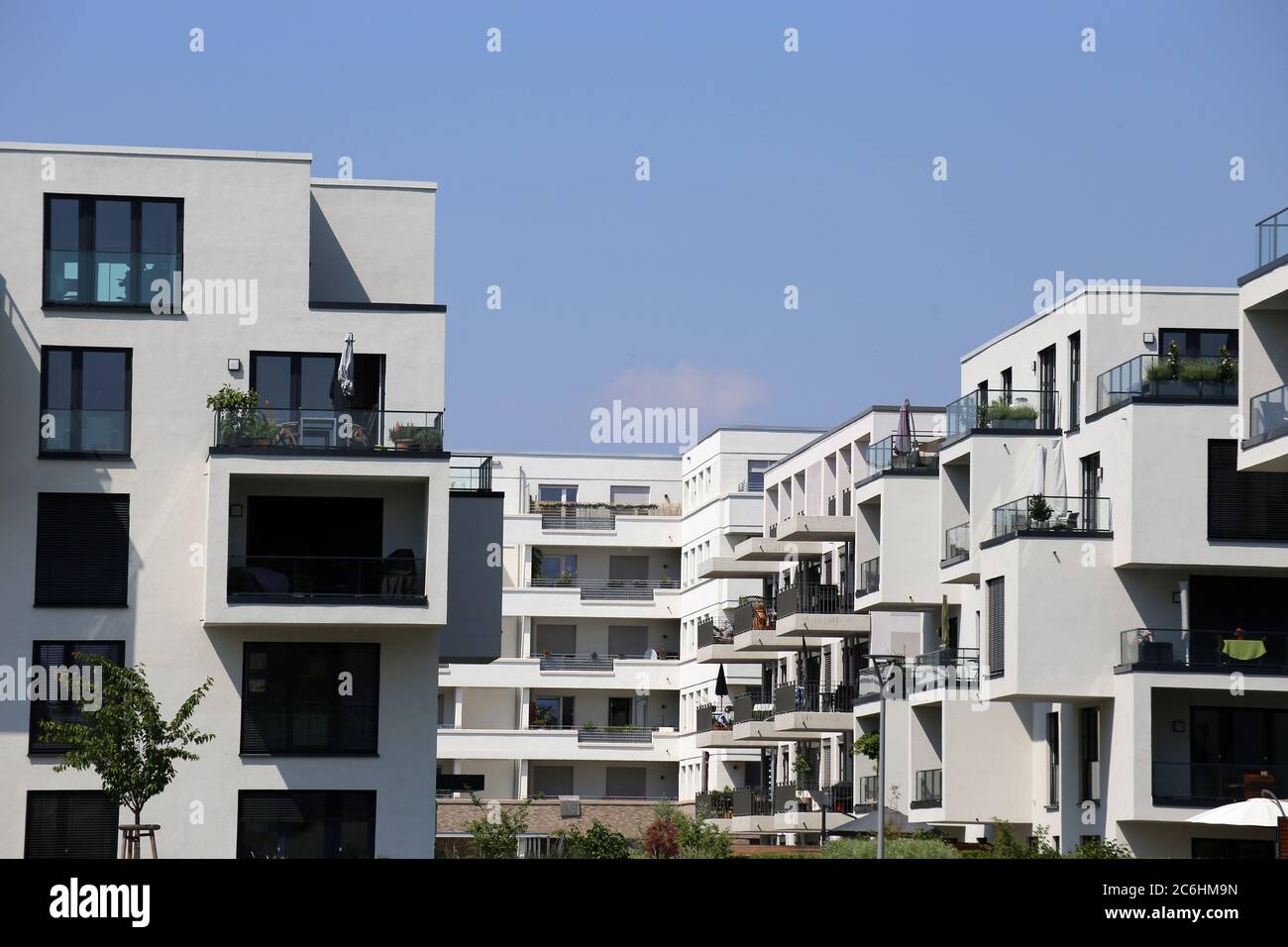 Moderne Wohnanlage im urbanen Stil Stockfoto