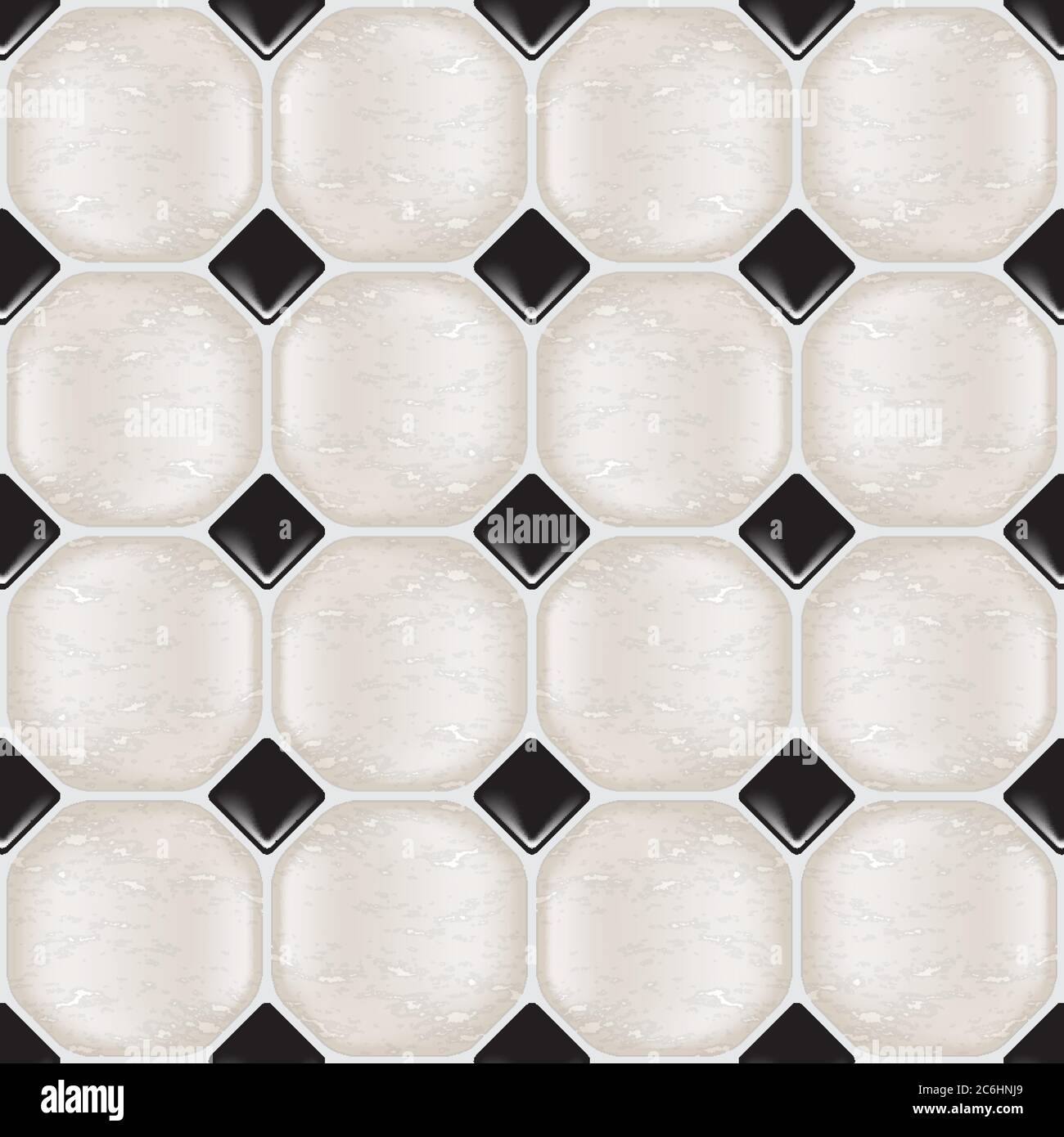 Marmorfliesen in natürlichen Farbtönen, nahtlos. EPS10-Vektorformat. Stock Vektor
