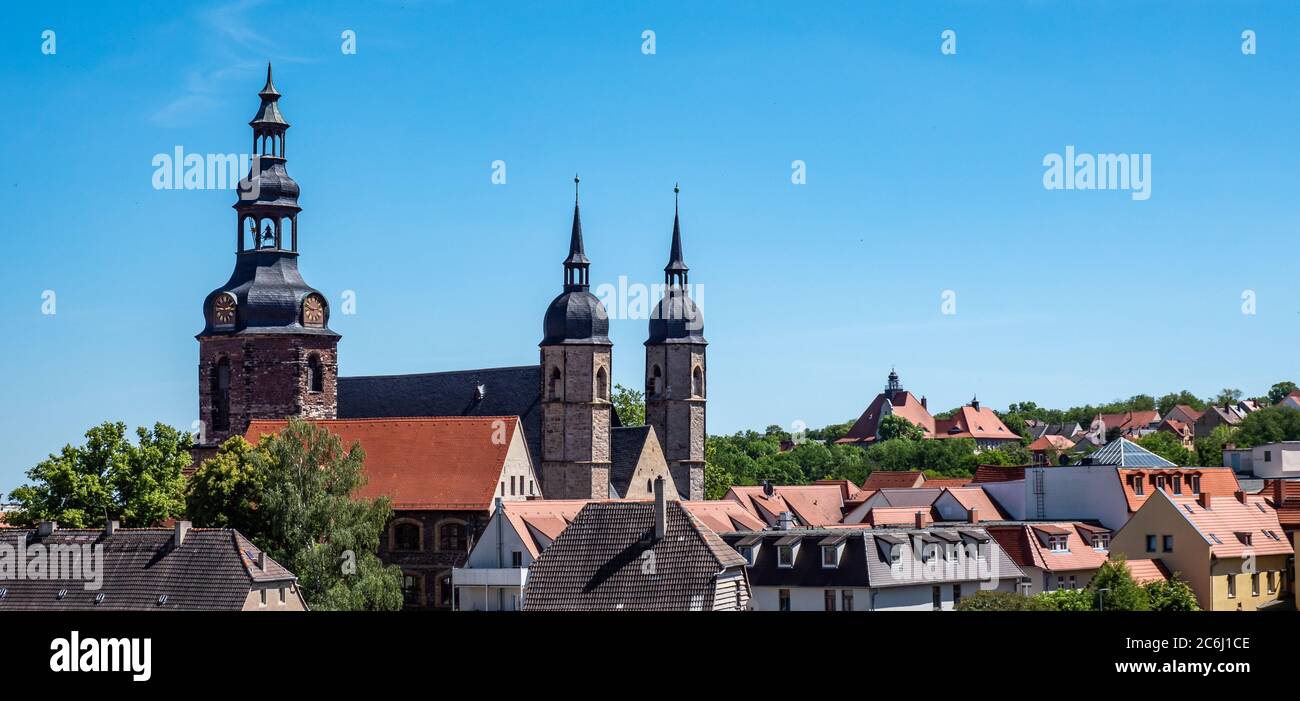 Lutherstadt Wittenberg Stadtpanorama in Ostdeutschland Stockfoto