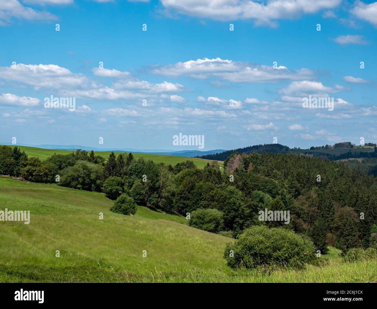 Thüringer Wald Berge lokalen Erholungsgebiet Stockfoto