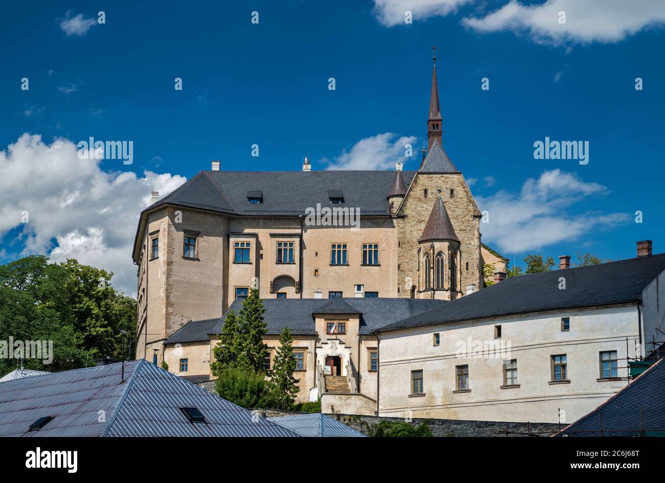 Schloss in Šternberk, Mähren, Region Olomouc, Tschechische Republik Stockfoto