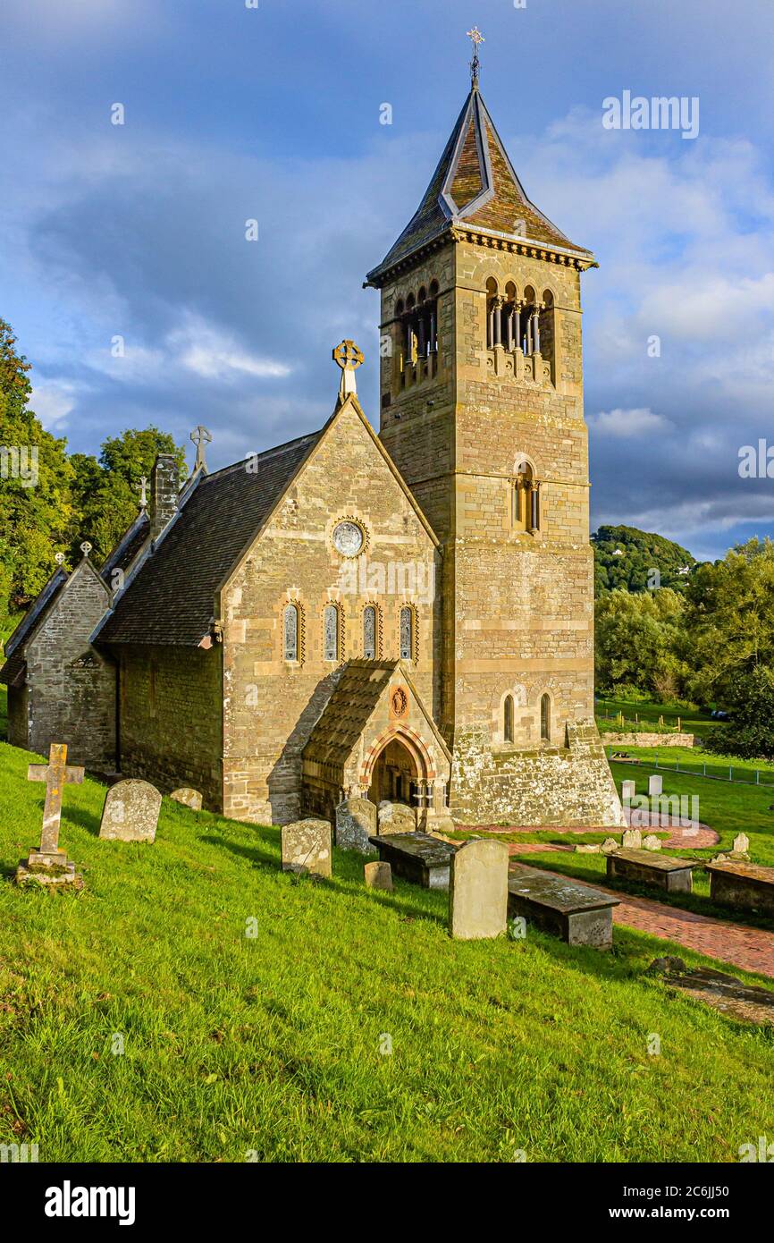 St. Margaret's Church, Welsh Bichnor, Herefordshire, England. Stockfoto