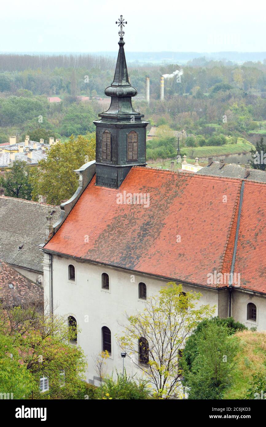 Kirche des heiligen Georg, Petrovaradin, Pétervárad, Serbien, Europa, ehemaliges Ungarn Stockfoto
