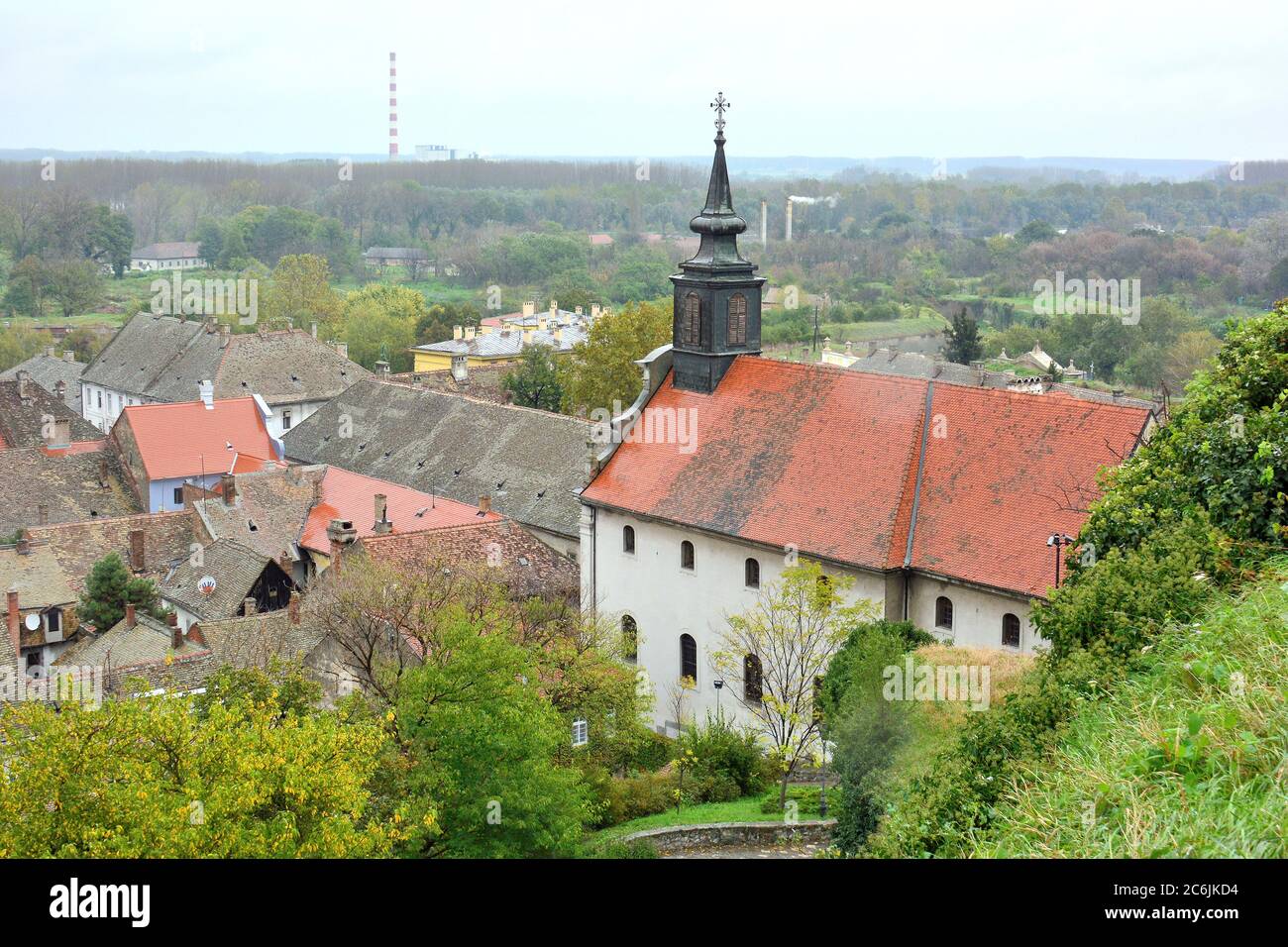 Kirche des heiligen Georg, Petrovaradin, Pétervárad, Serbien, Europa, ehemaliges Ungarn Stockfoto