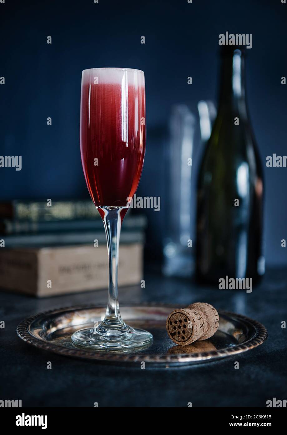 Champagner-cocktail Stockfoto