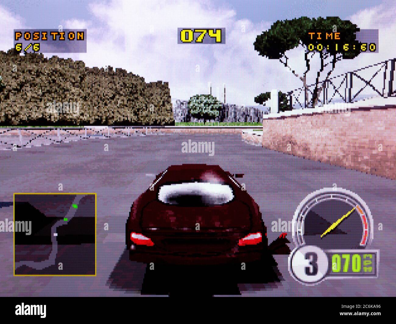 Testfahrt 6 – Sony PlayStation 1 PS1 PSX – nur für redaktionelle Zwecke Stockfoto