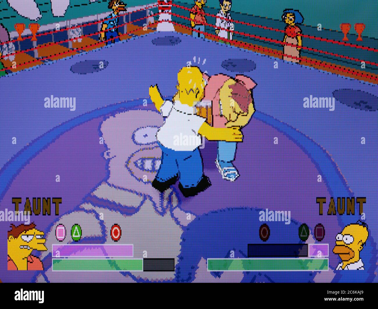 The Simpsons Wrestling – Sony PlayStation 1 PS1 PSX – nur für redaktionelle Zwecke Stockfoto