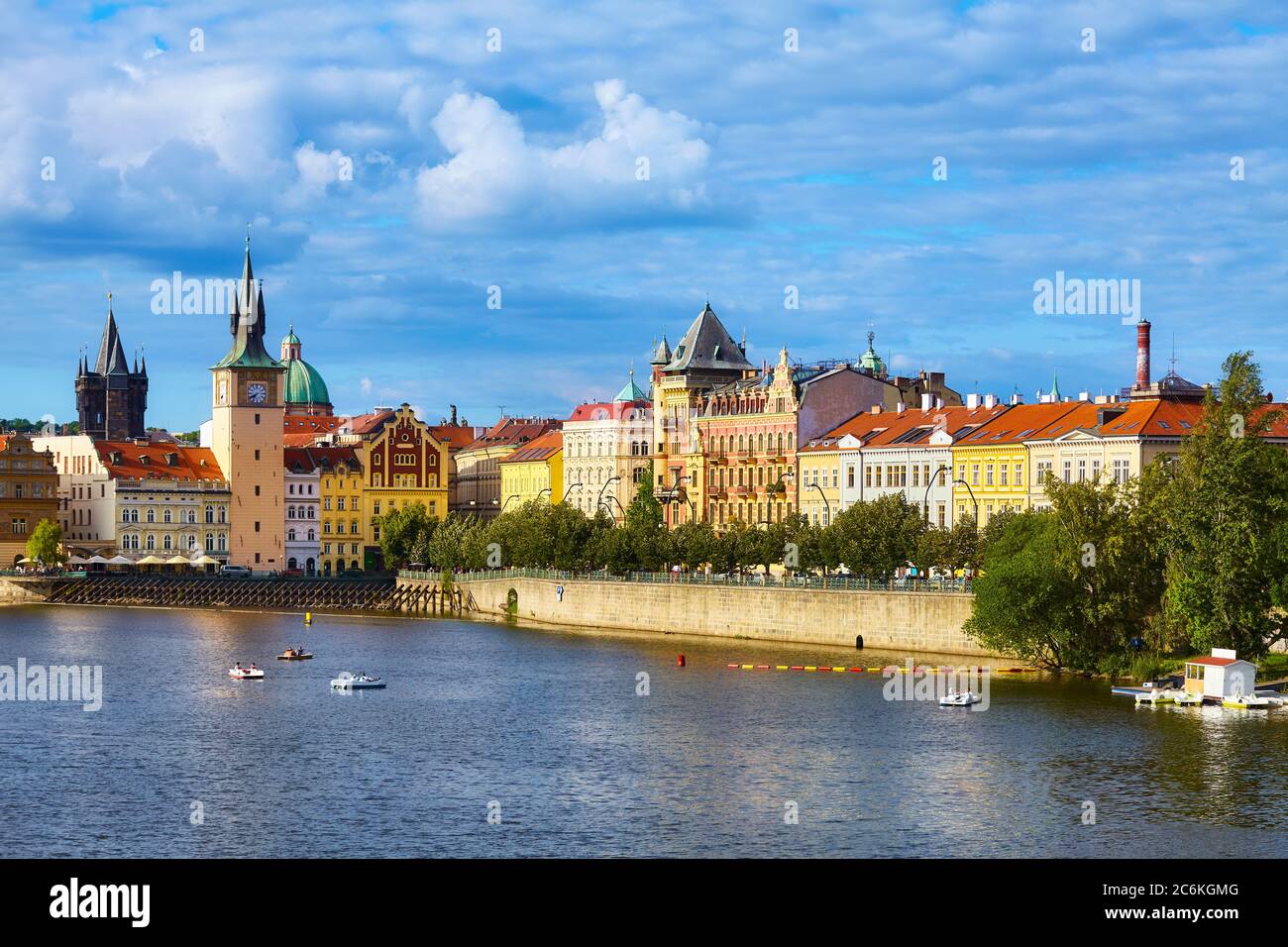 Prag Stadtbild an einem schönen sonnigen Tag, Tschechische Republik. Stockfoto