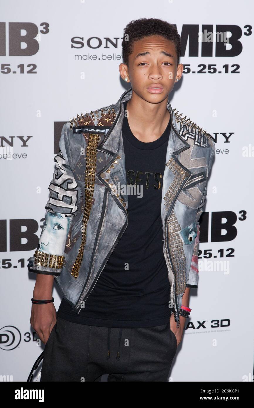 Jaden Smith besucht die New Yorker Premiere von 'Men in Black 3' am 23. Mai 2012 im Ziegfeld Theater in New York City. Stockfoto