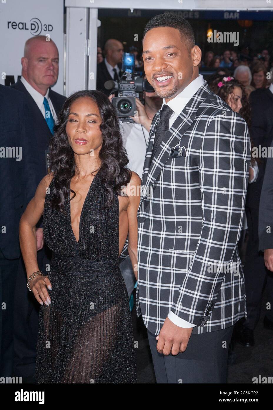 Will Smith und Jada Pinkett Smith besuchen die New Yorker Premiere von 'Men in Black 3' am 23. Mai 2012 im Ziegfeld Theater in New York City. Stockfoto