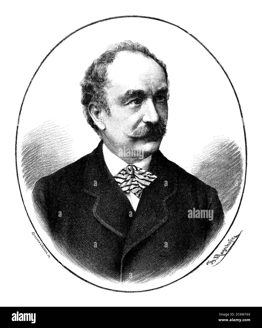 1860 c , München , DEUTSCHLAND : der deutsche Schriftsteller Friedrich Wilhelm HACKLANDER ( Hackländer , Hacklaender , 1816 - 1877 ). Porträt gestochen von Angerer & Goeschl nach einem Werk von Thomas Mayerhofern . - SCRITTORE - ROMANTIKISMO - REALISMO - PORTRAIT - RITRATTO - GESCHICHTE - FOTO STORICHE - BAFFI - SCHNURRBART - LETTERATURA - LITERATUR --- ARCHIVIO GBB Stockfoto