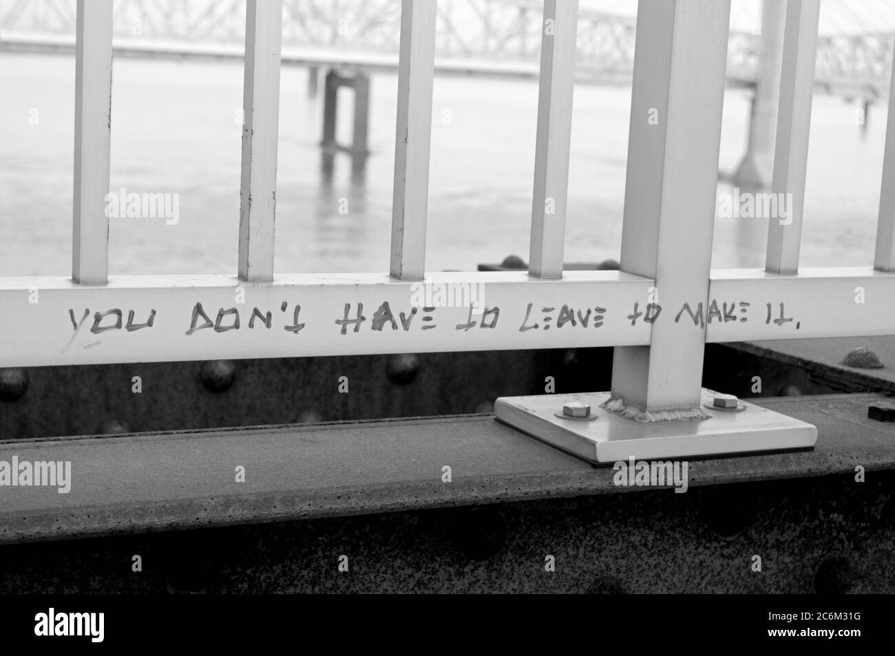 Big Four Bridge über den Ohio River verbindet Louisville, Kentucky und Jeffersonville, Indiana. Stockfoto