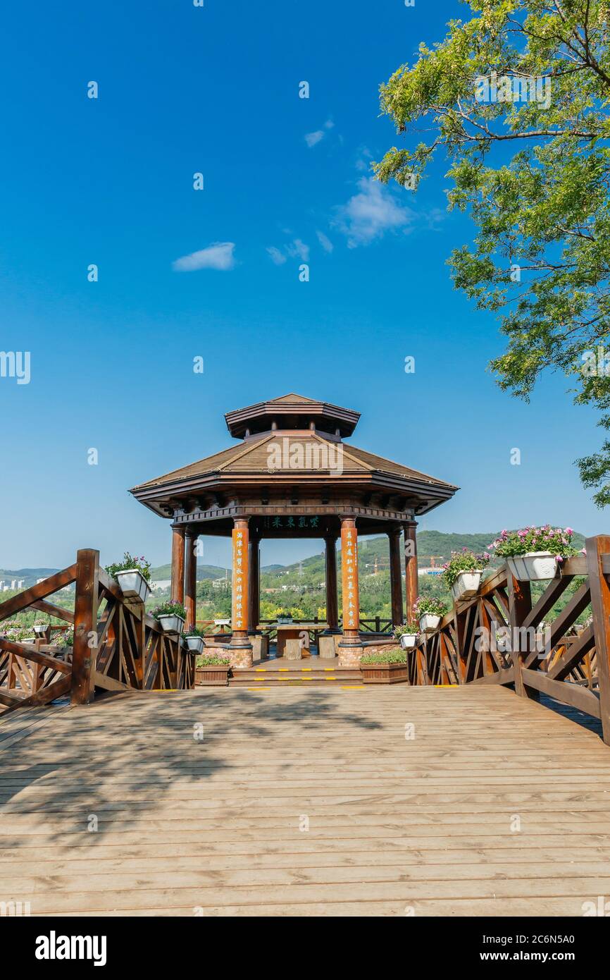 Sommer im Freien in Xishan See, Dalian, China Stockfoto