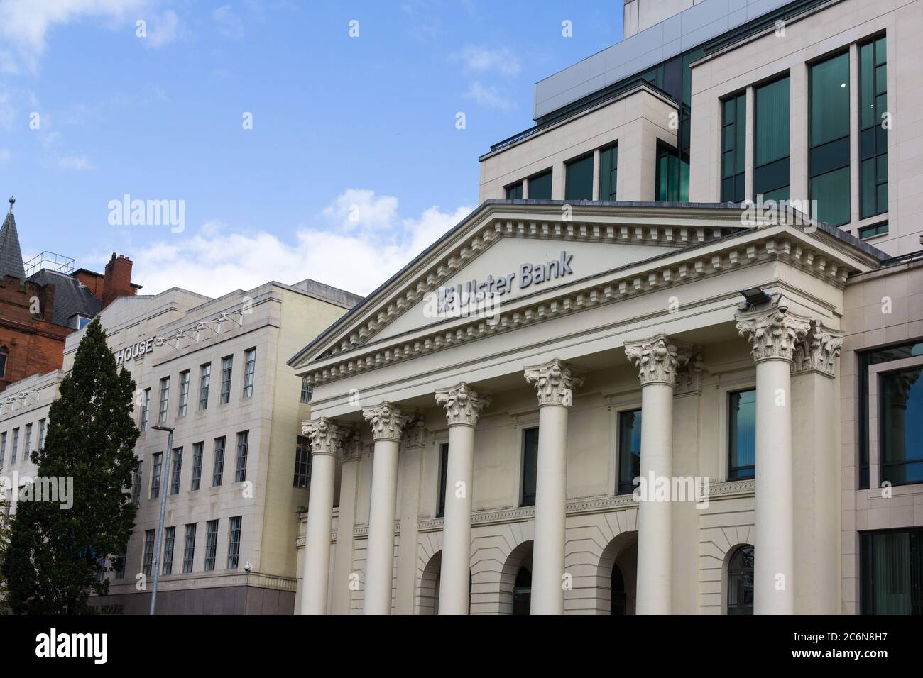 Belfast, Nordirland - 04. September 2018: Ulster Bank in Dublin, Irland. Die Ulster Bank ist eine der größten Banken in Irland Stockfoto