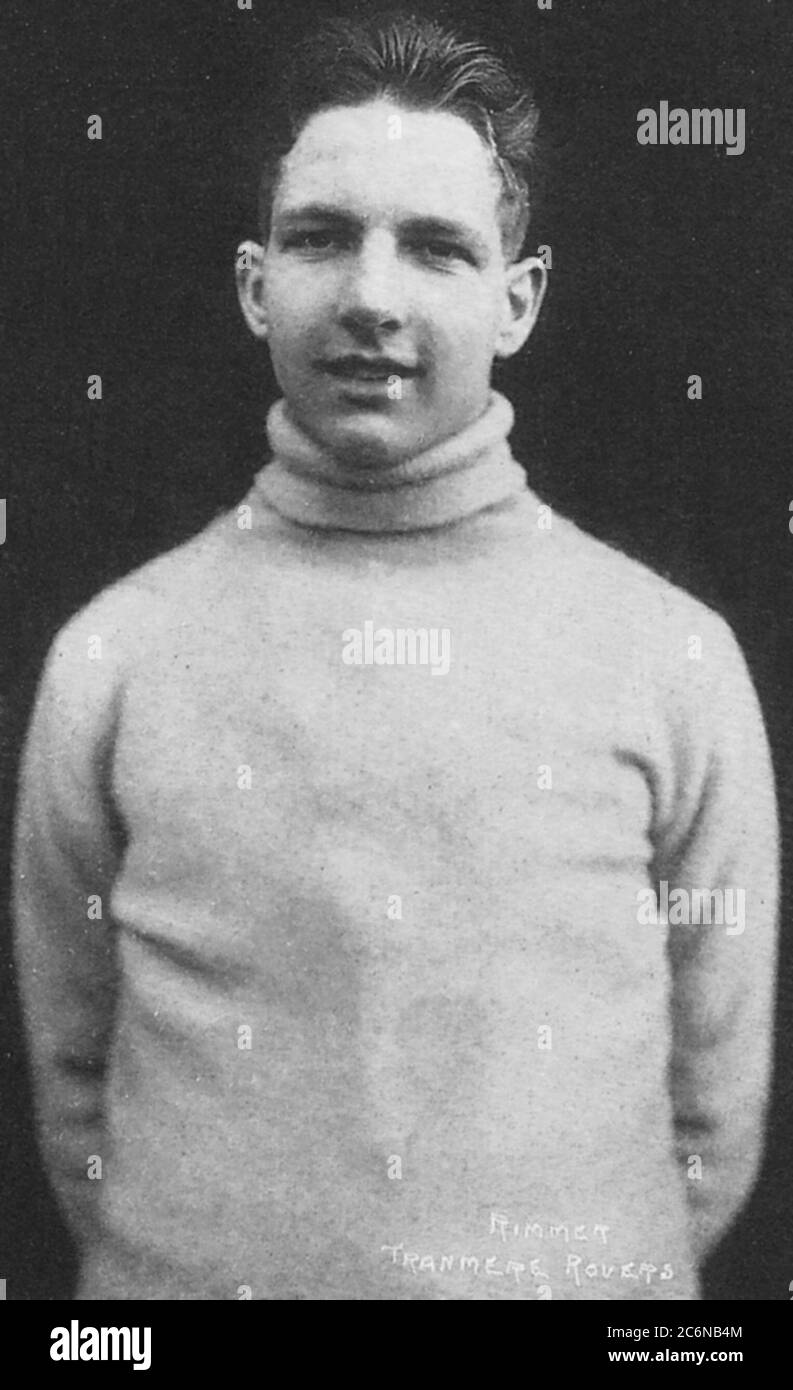 Fußballspieler Ellis Rimmer Tranmere Rovers FC Ca. 1926 Stockfoto