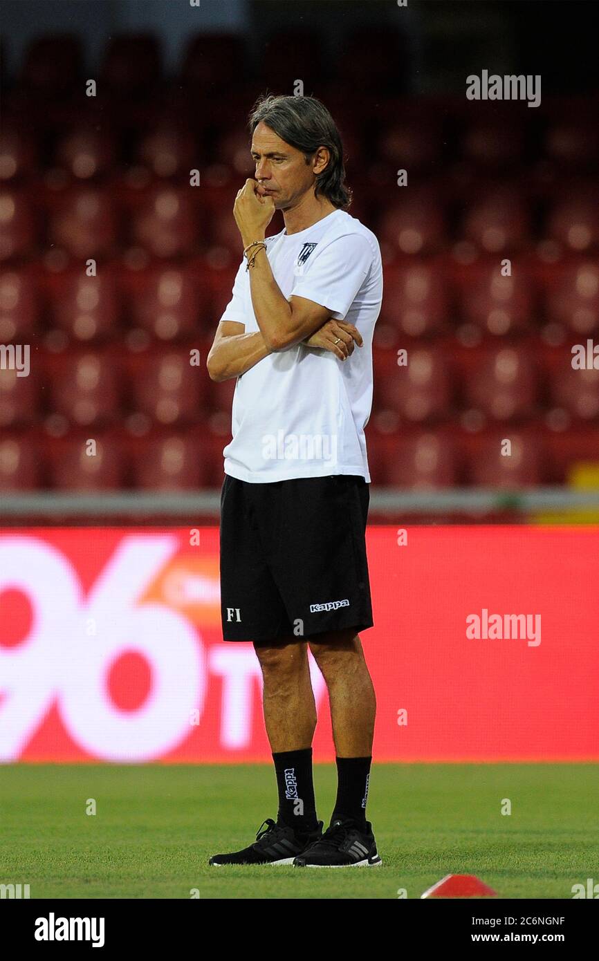 Filippo Inzaghi Trainer von Benevento, während des Spiels der italienischen Fußball-Meisterschaft Serie B zwischen Benevento V Venedig Endergebnis 1-1, Spiel pl Stockfoto