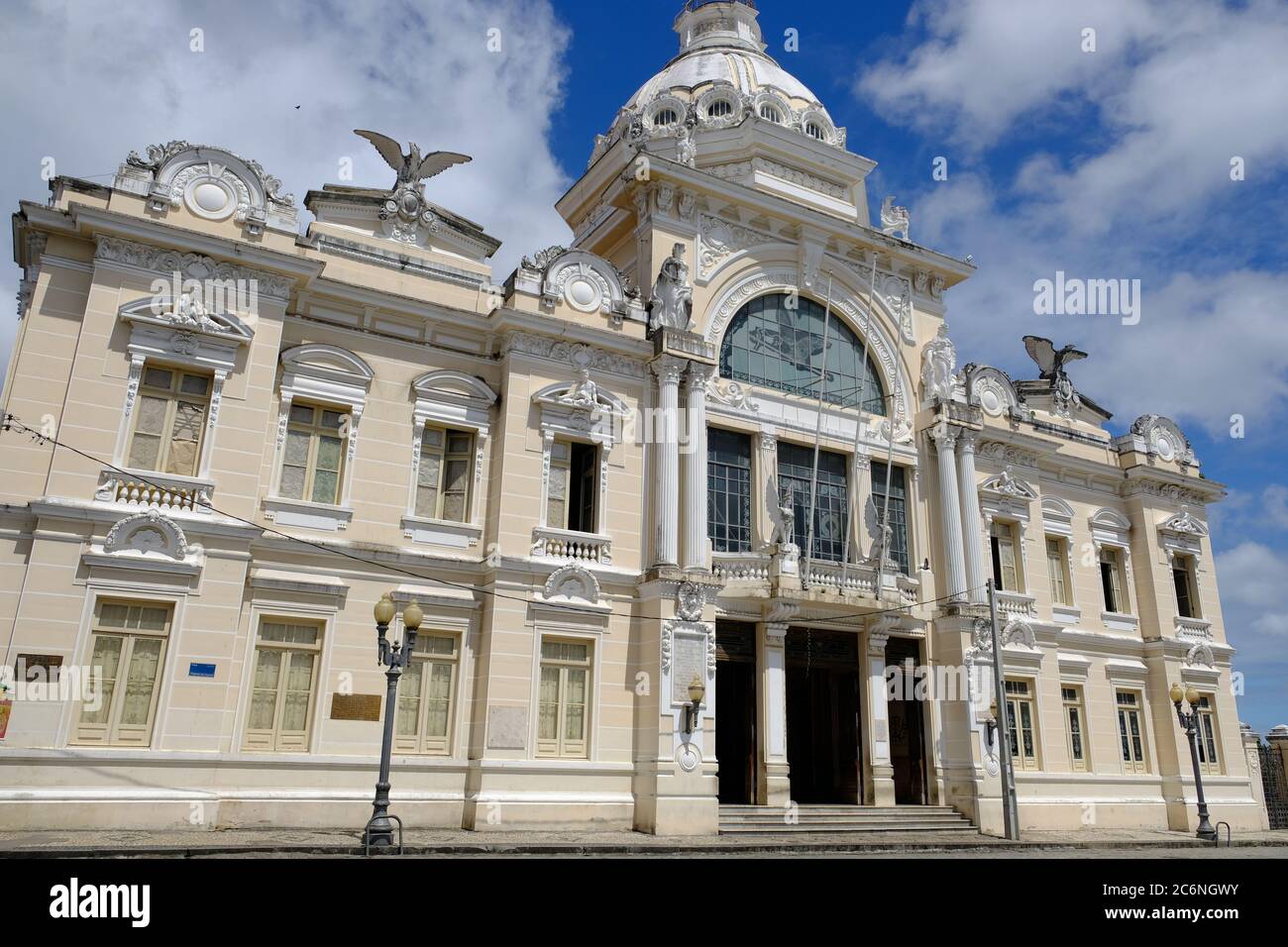 Salvador Bahia Brasilien - Rio Branco Palast mit kolonialer Fassade Stockfoto