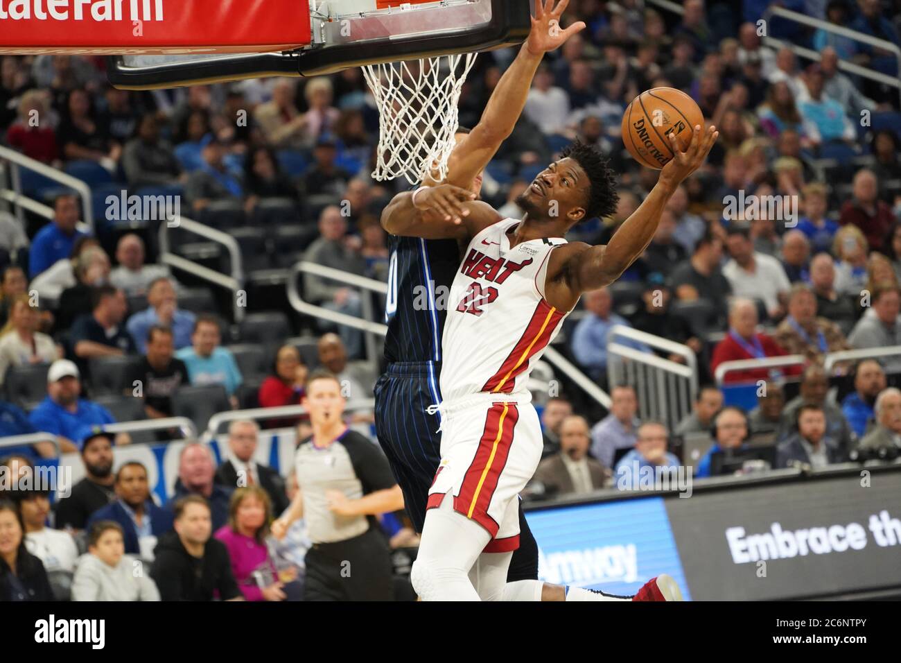Orlando Magic Gastgeber der Miami Heat im Amway Center in Orlando Florida am Samstag, 1. Februar 2020. Bildnachweis: Marty Jean-Louis Stockfoto