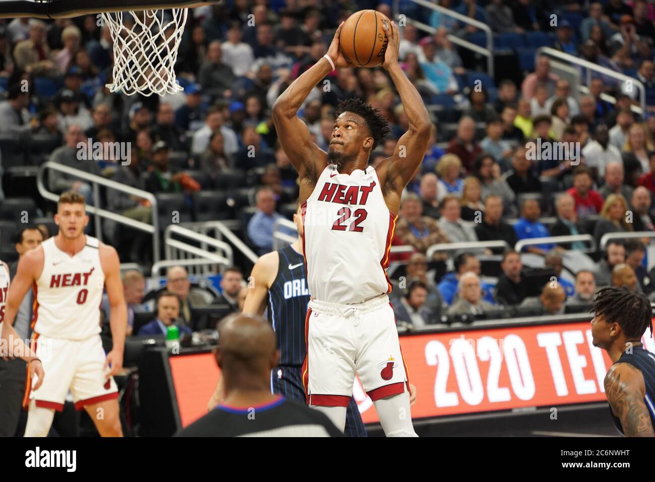 Orlando Magic Gastgeber der Miami Heat im Amway Center in Orlando Florida am Samstag, 1. Februar 2020. Bildnachweis: Marty Jean-Louis Stockfoto